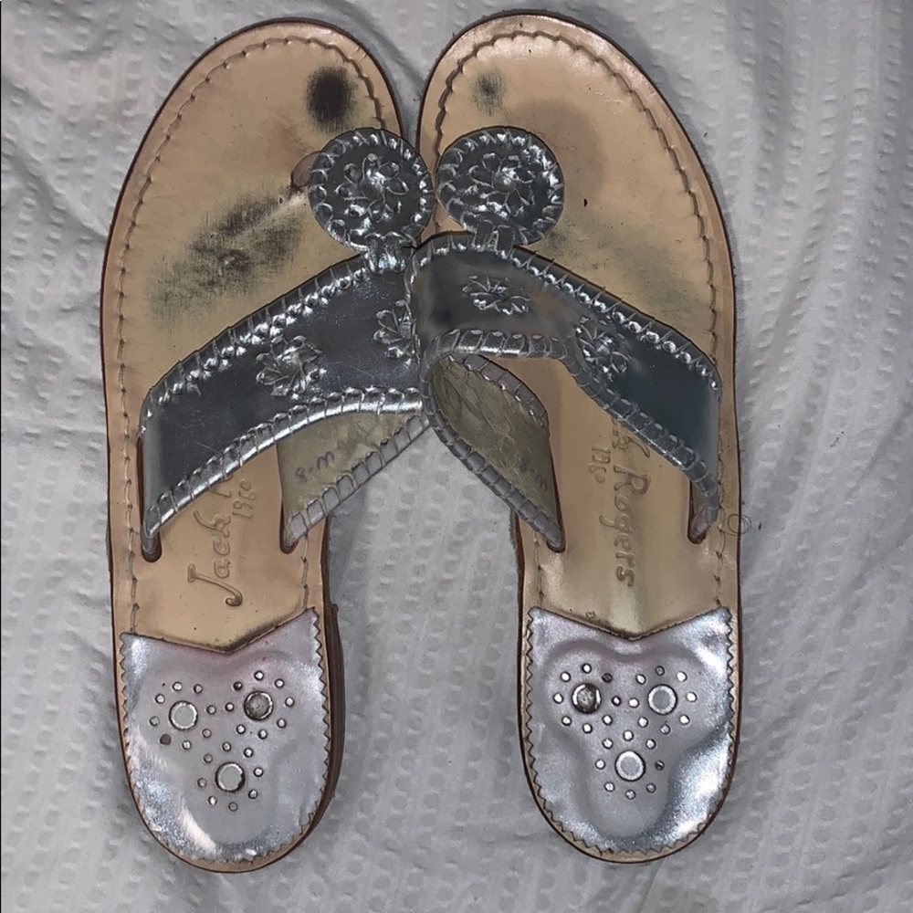 Silver Jack Rogers Sandals